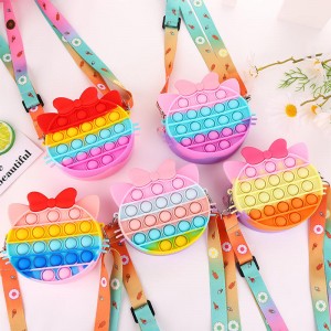 Túi đeo vai đồ chơi Bubble Fidget, Túi xách Silicone Pop Bubble Fidget