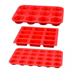 Khuôn xốp hình chữnhật tròn Muffin Pan, Đồnướng