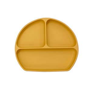 Tấm chia silicon cho lo lắng, đĩa trẻ mới biết đi, BPA miễn phí